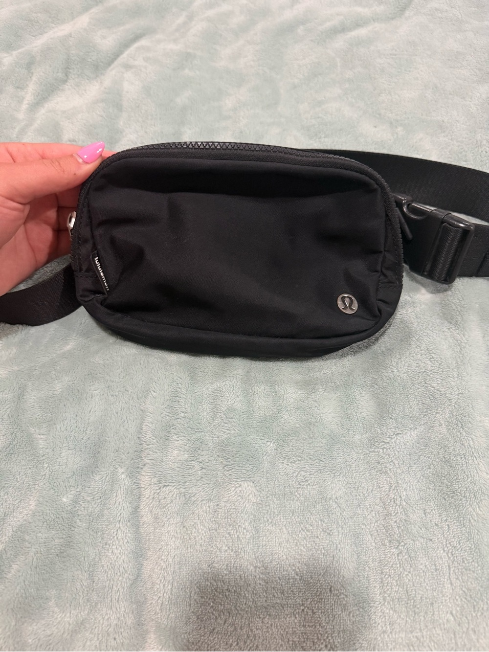 lululemon athletica Black Belt Bag with Minimal Logo